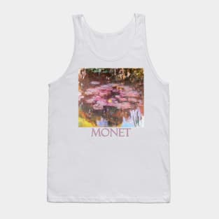 Pink Waterlilies by Claude Monet Tank Top